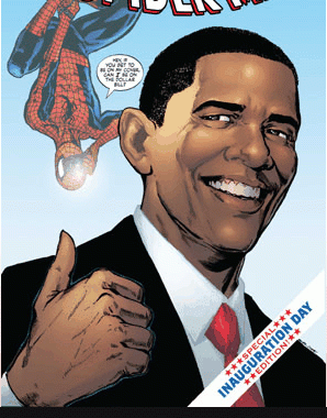 Spider-Man and President Barack Obama Team Up