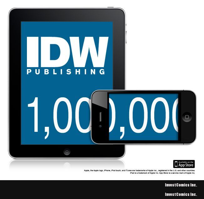 IDW Publishing Delivers Over One Million iPad and iPhone Comic Apps
